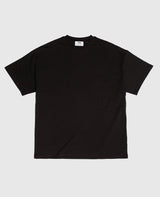 Oversized T-Shirt Schwarz von NKSP – Heavyweight-Basic aus Bio-Baumwolle ohne Motiv, Vorderansicht