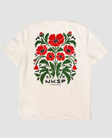 Mohnblumen T-Shirt Off-White von NKSP