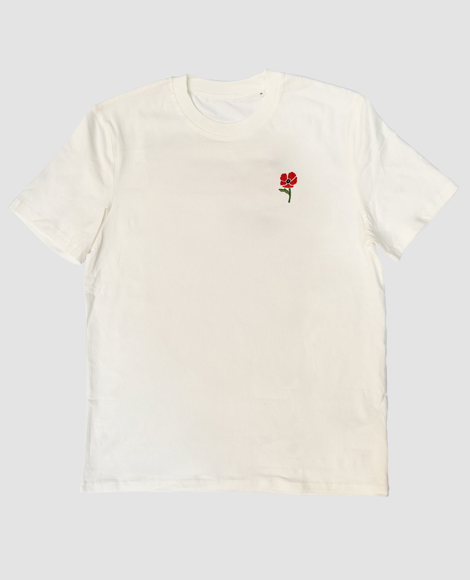 Mohnblumen T-Shirt Off-White von NKSP