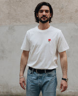 Mohnblumen T-Shirt Off-White von NKSP