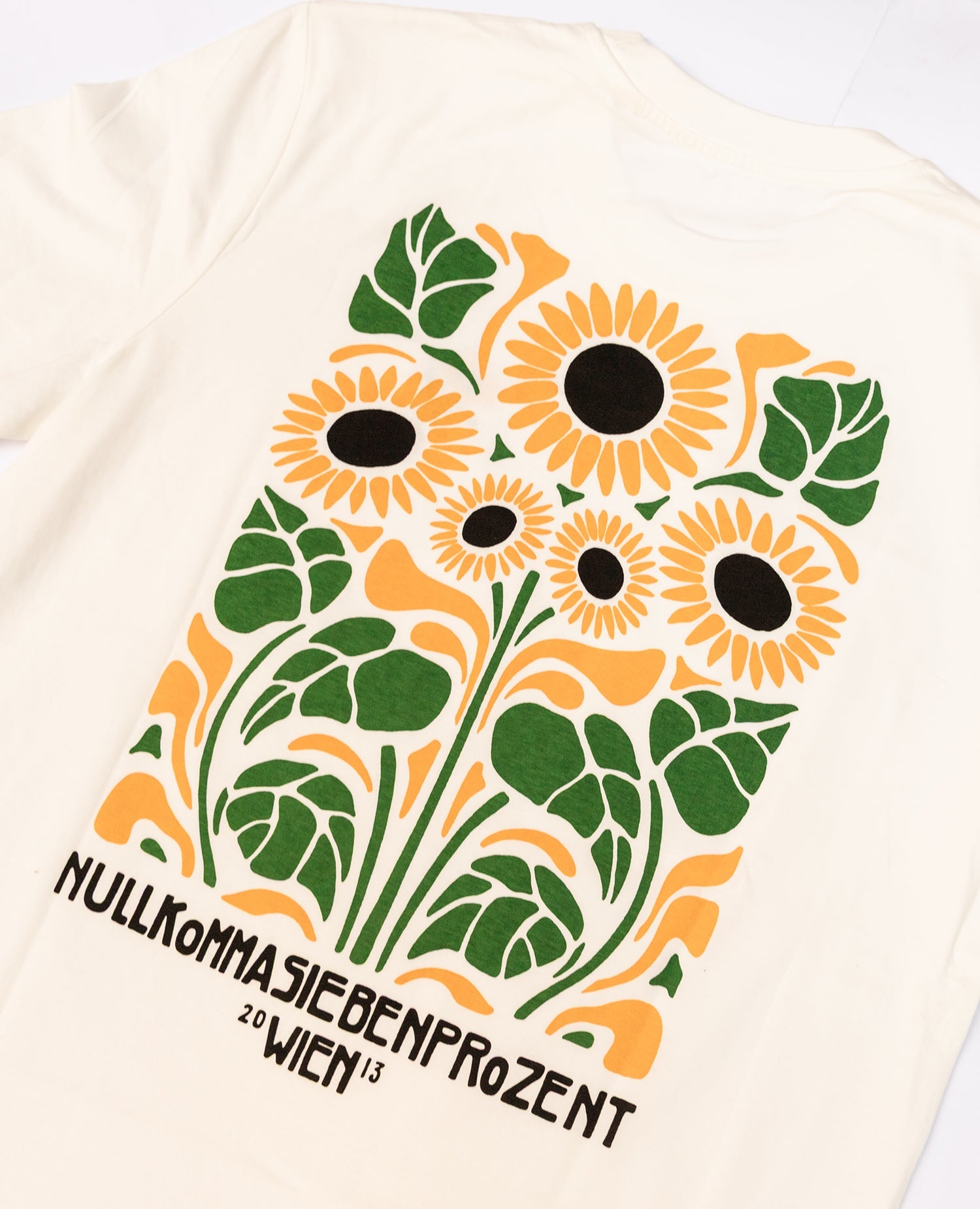 Sonnenblumen T-Shirt Off-White von NKSP