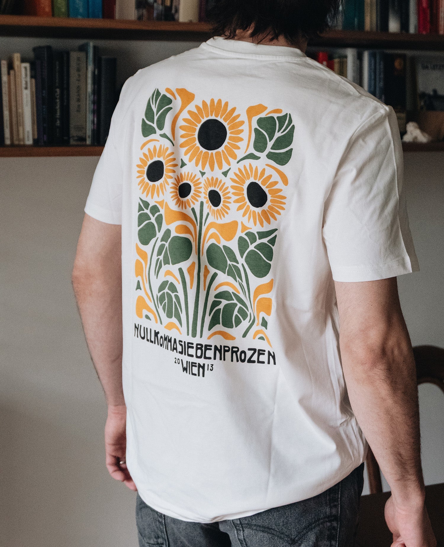 Sonnenblumen T-Shirt Off-White von NKSP