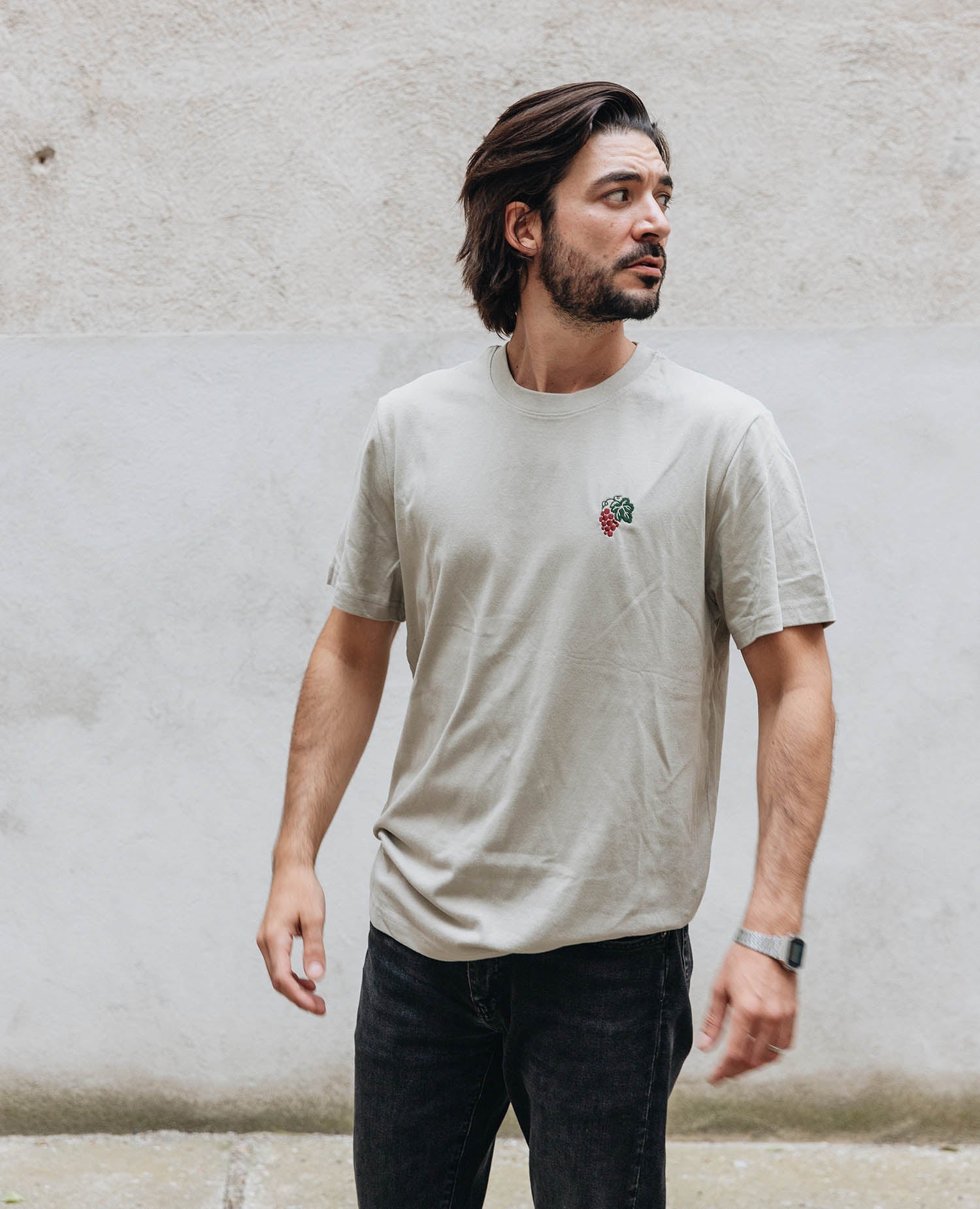 Weinrebe T-Shirt Stone von NKSP