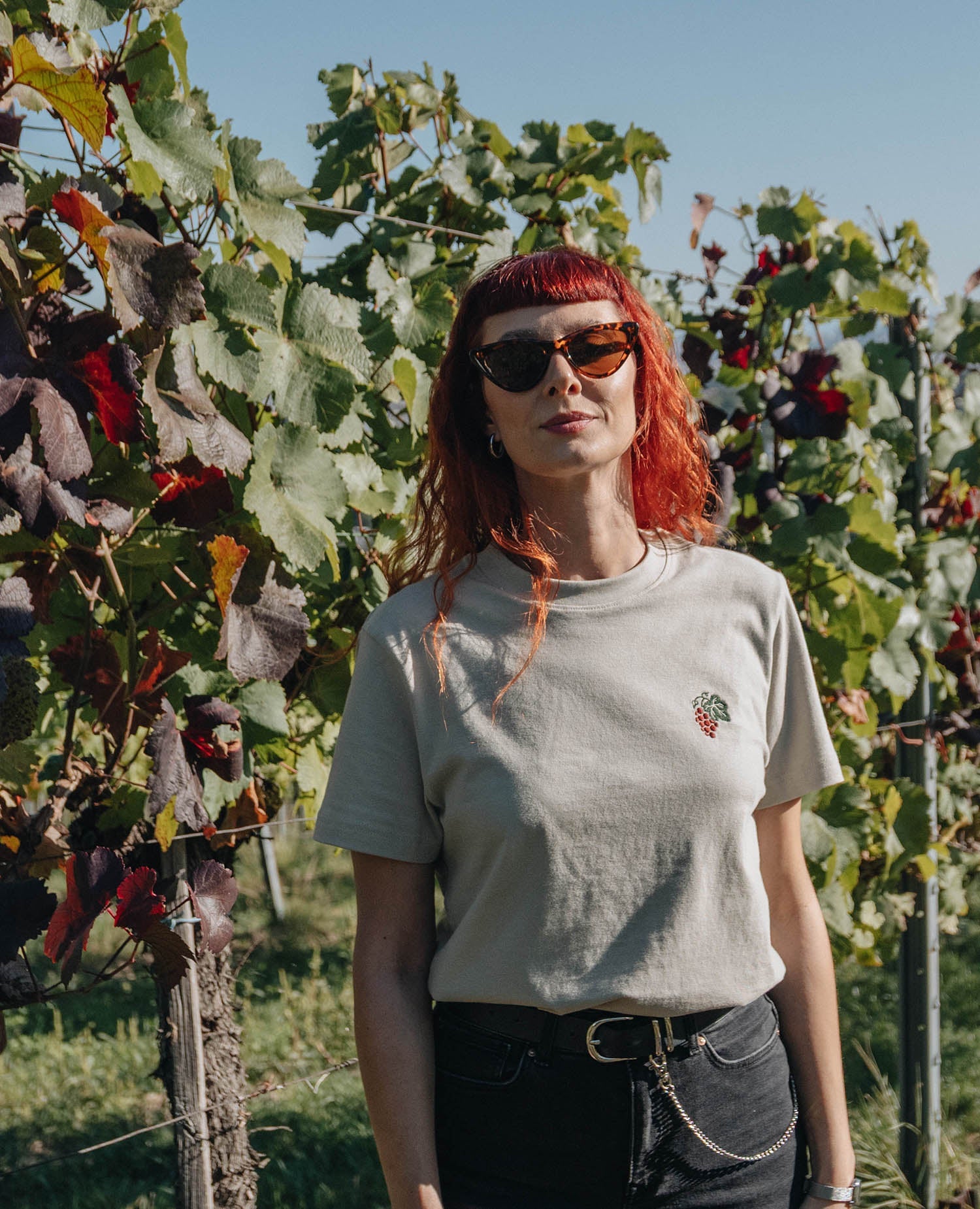Weinrebe T-Shirt Stone von NKSP