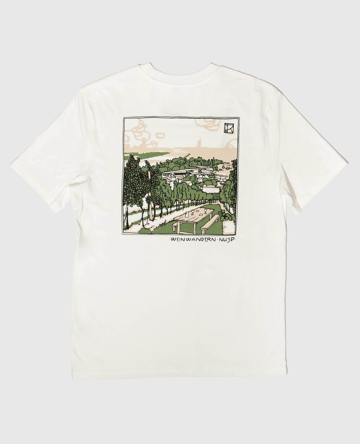 Weinwandern T-Shirt Off-White von NKSP