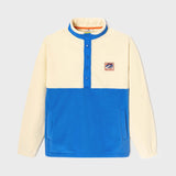 Fleece sweatshirt - White and blue