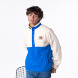 Fleece sweatshirt - White and blue