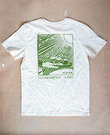 Schanigarten Liebe T-Shirt Natur von NKSP – Rückenprint mit Spritzer-Gläsern