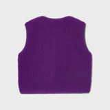 Sherpa Zip Vest - Purple