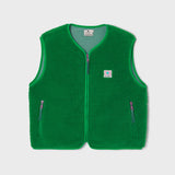 Women’s sleeveless sherpa zip jacket - Green