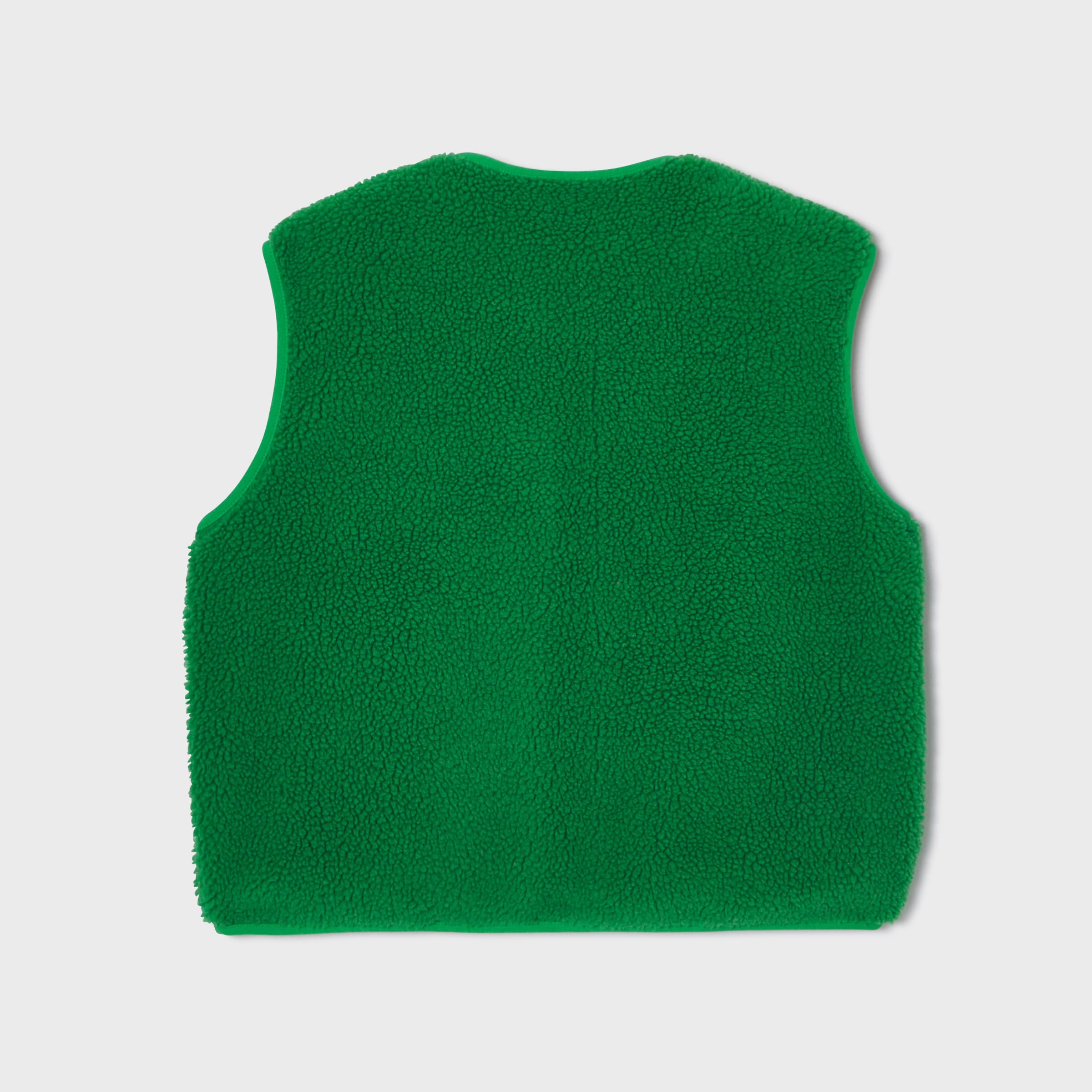 Sherpa Zip Vest - Green