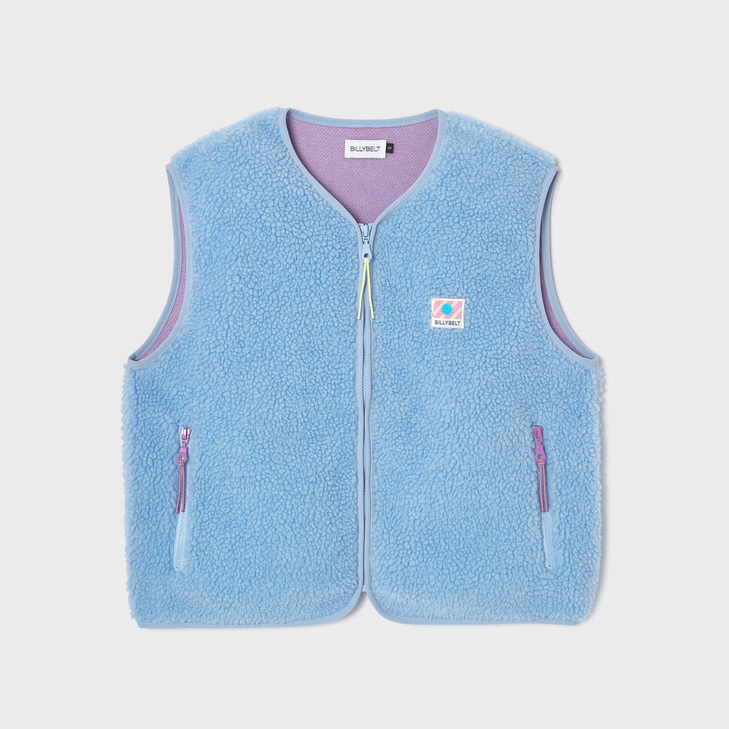 Sherpa Zip Vest - Blue