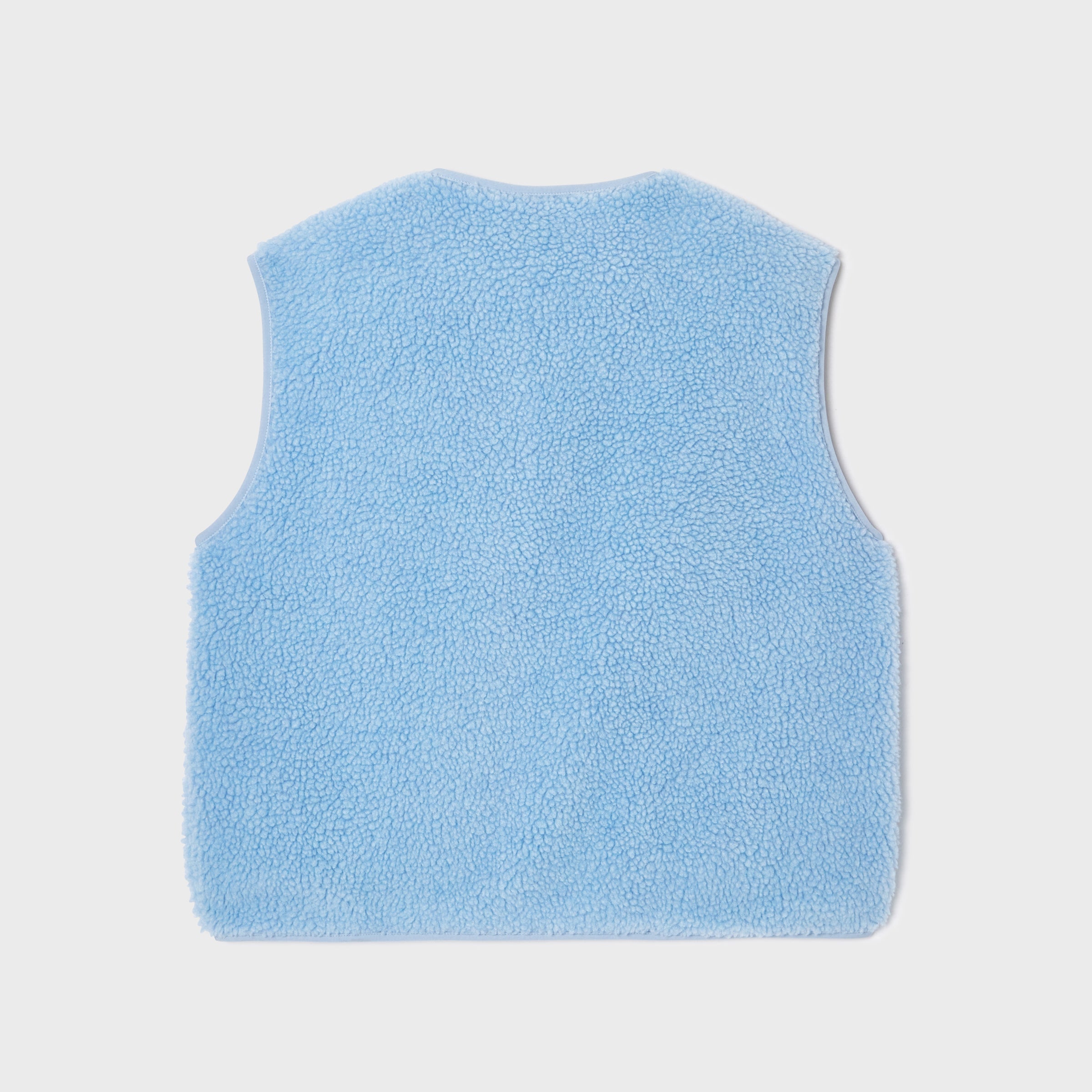 Sherpa Zip Vest - Blue