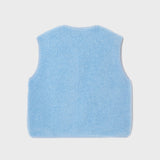 Sherpa Zip Vest - Blue