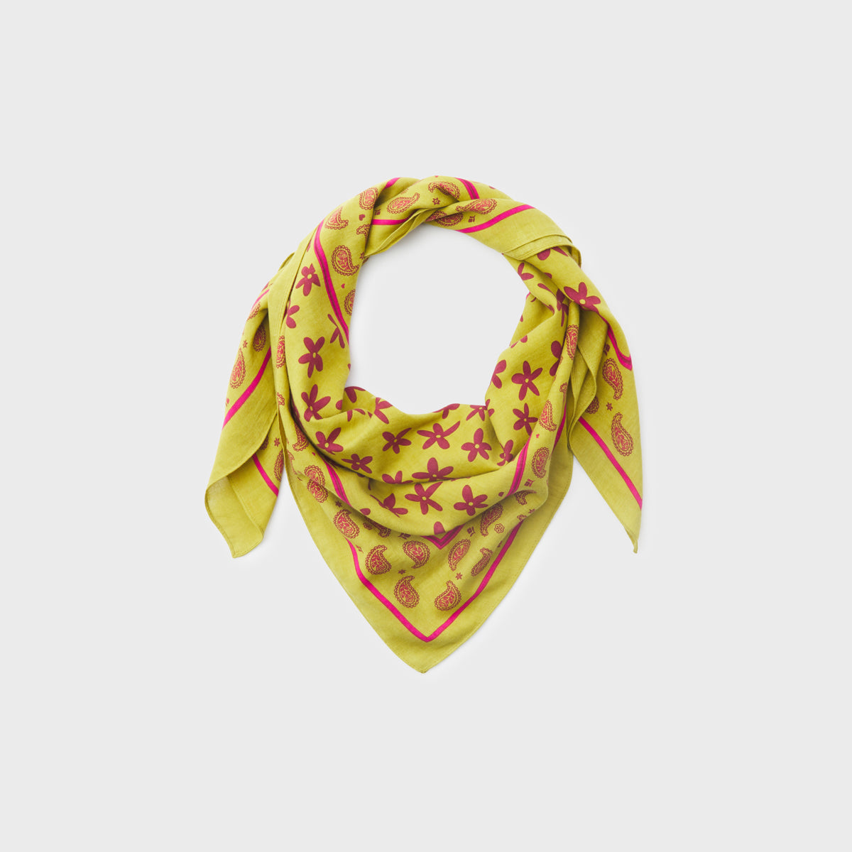 Scarf Hélène - Vert et violet