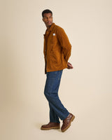 VESTE WORKER CÔTELÉ CAMEL