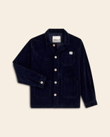 VESTE WORKER CÔTELÉ NAVY