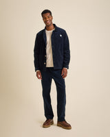 VESTE WORKER CÔTELÉ NAVY