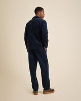 VESTE WORKER CÔTELÉ NAVY