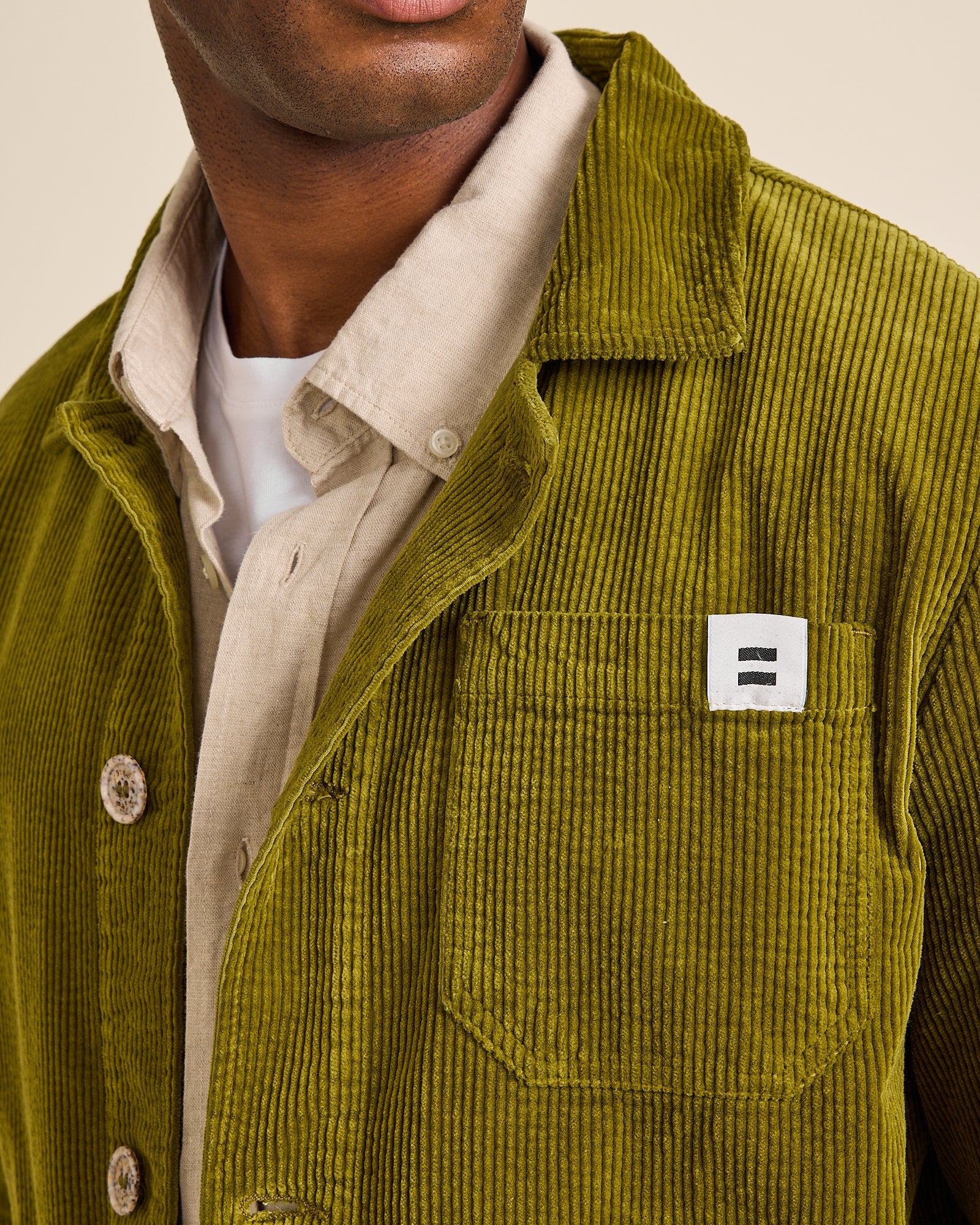 VESTE WORKER CÔTELÉ PICKLE