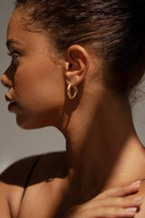 Signature Creolring aus Gold — Liv