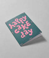 Happy Cake Day' Embossed Greetings Card