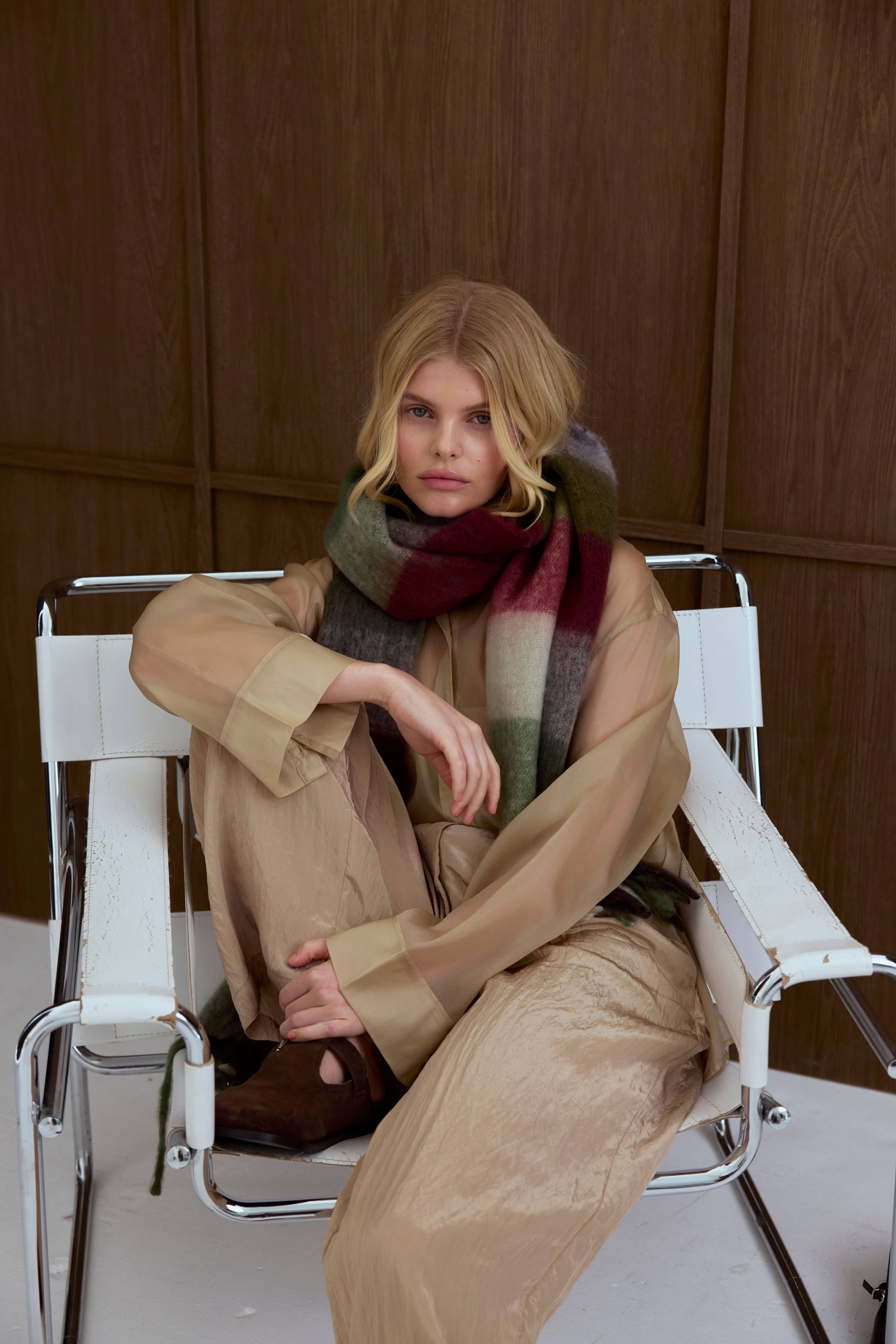 The Reykjavik Scarf - 100% Recycled - Mossy Green - AW25