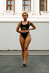 Black Cloud Top & Briefs