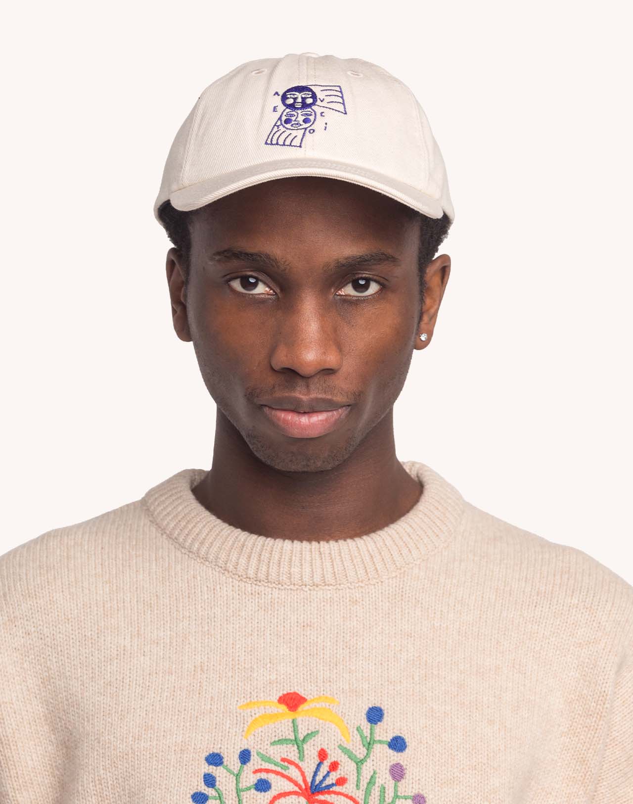 Casquette Six Panel Avec Toi Écru