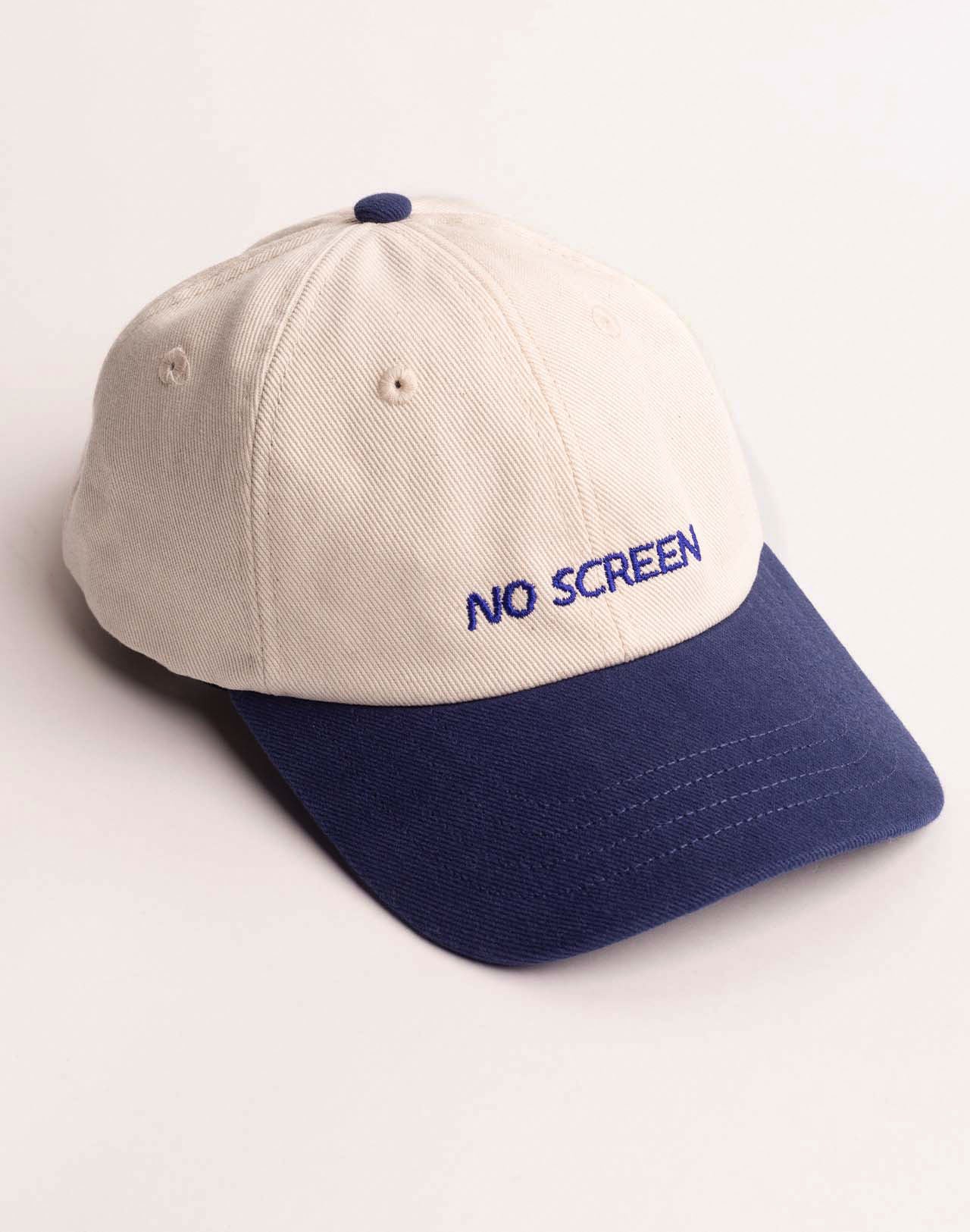 Casquette Six Panel Just Sky Écru & Bleu Outremer
