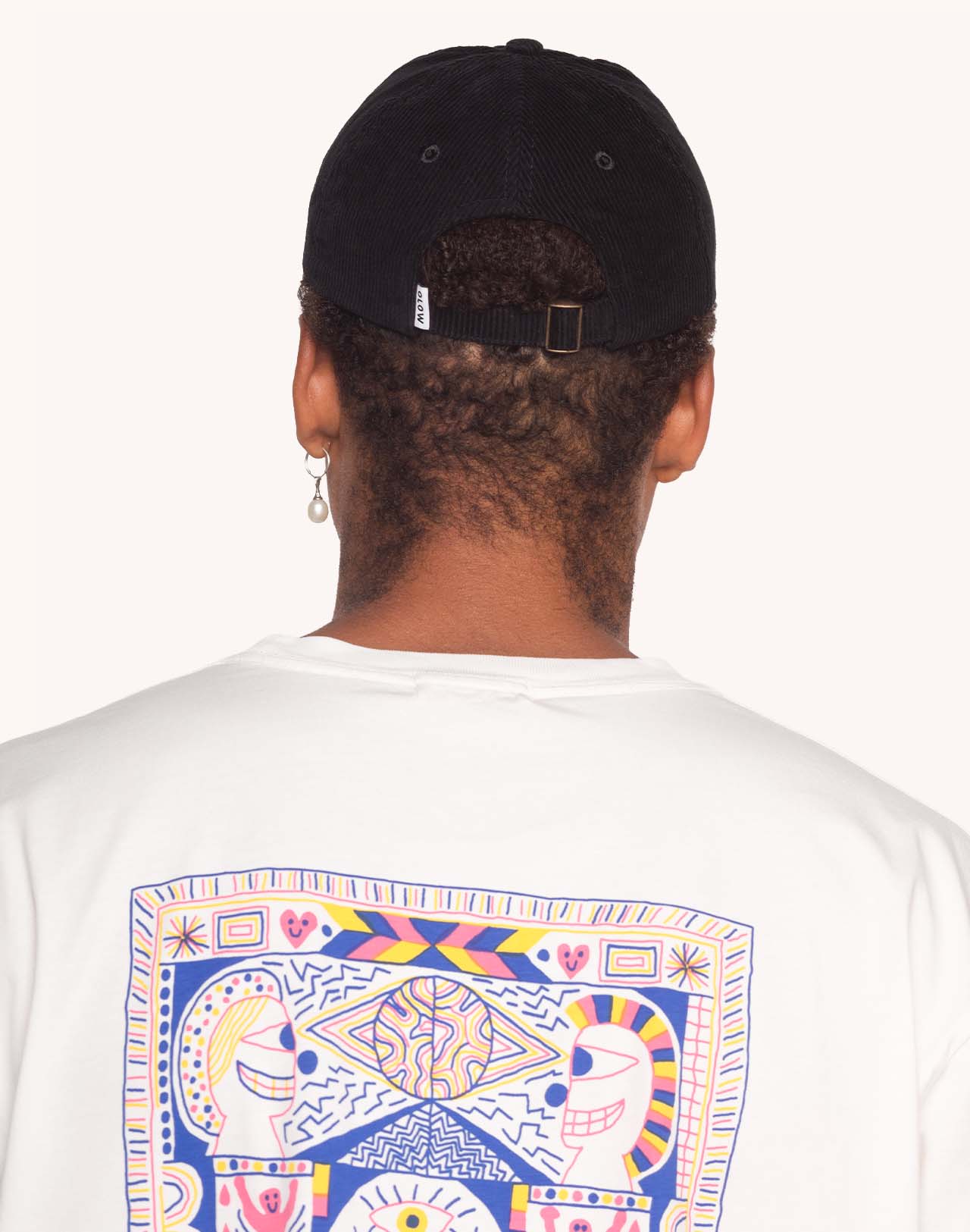 Casquette Six Panel Wine And Sleep Noir