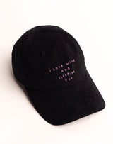 Casquette Six Panel Wine And Sleep Noir