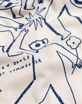 Chemise Decré Life Dance Beige et Bleu