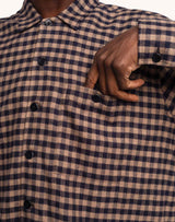 Chemise Decré Wick Marron et Bleu