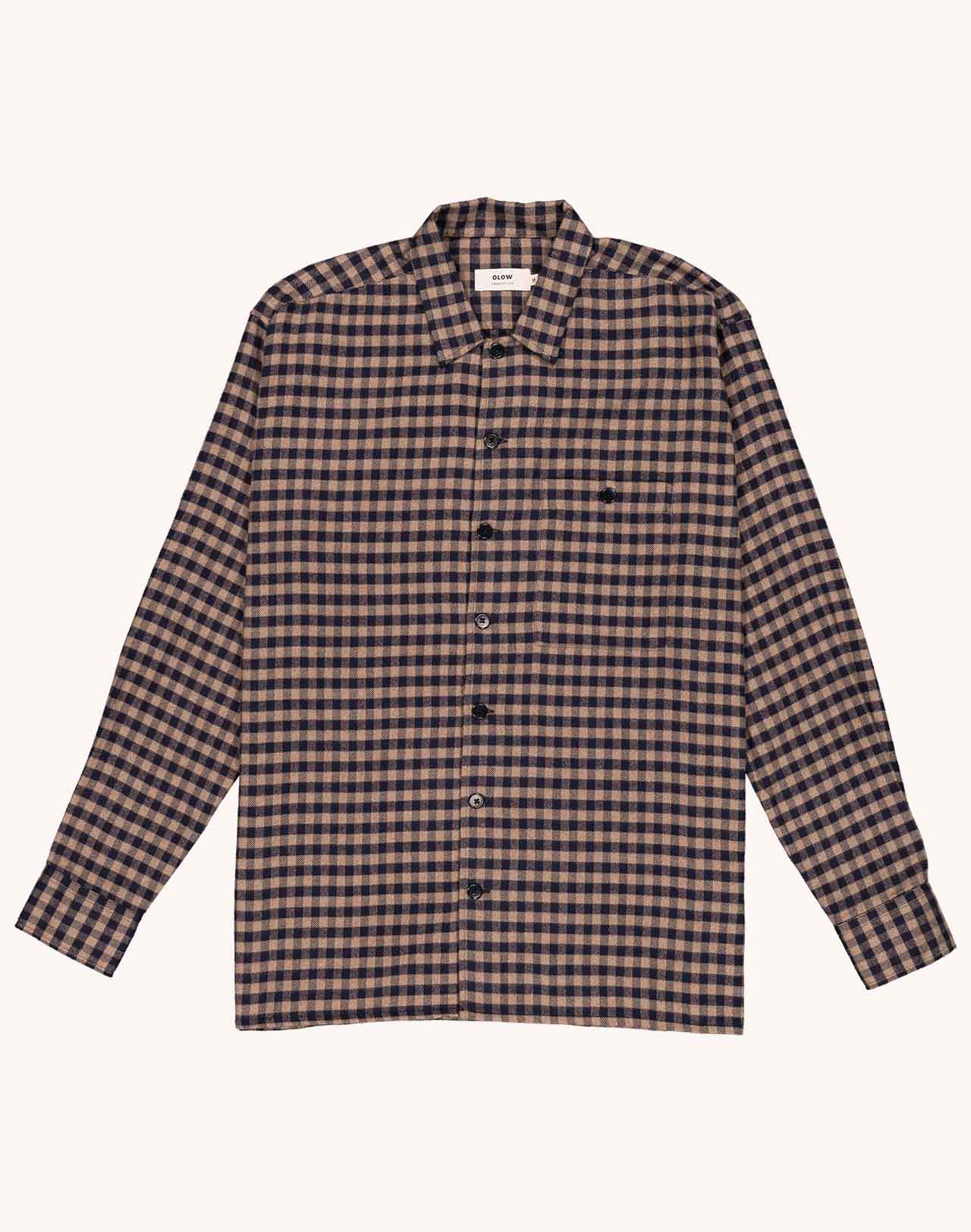 Chemise Decré Wick Marron et Bleu
