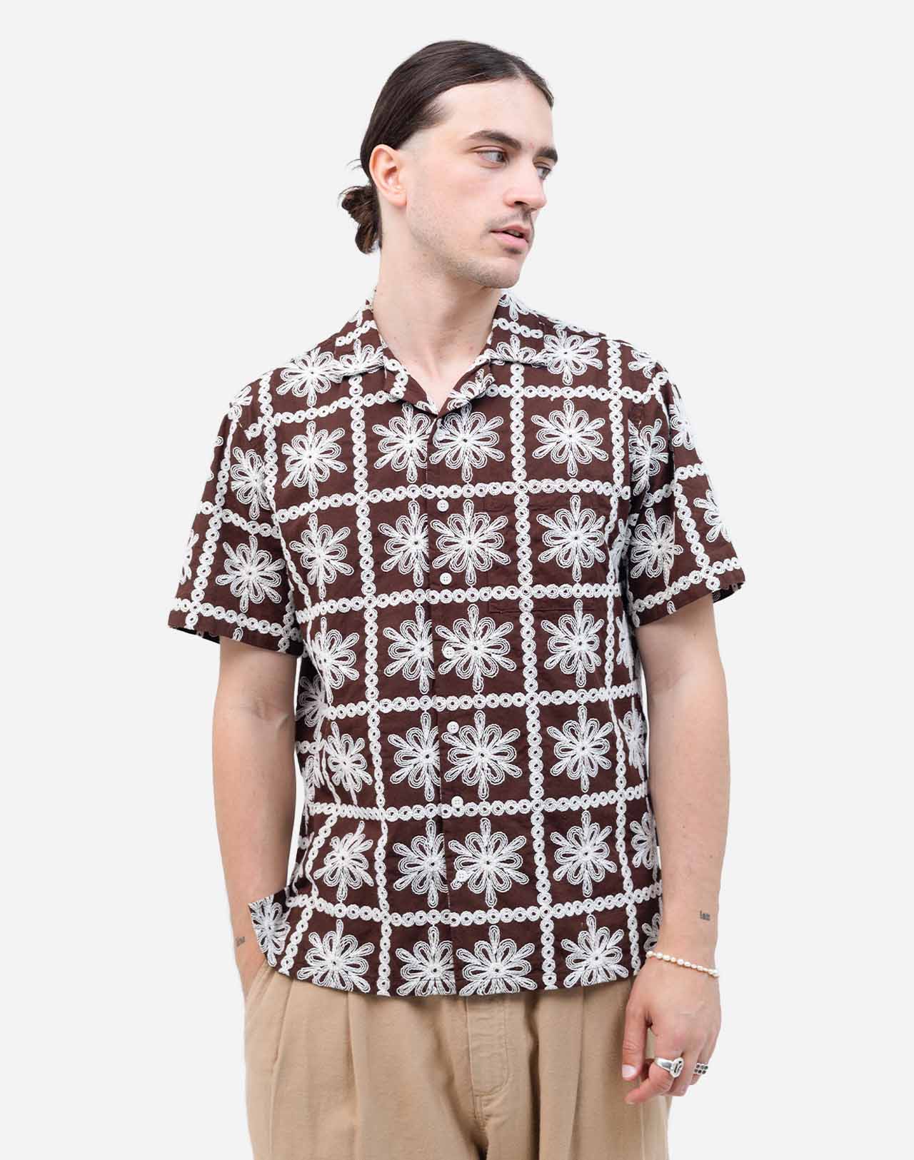 Brown Aloha Khaju Shirt