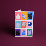 Nine Lives Greetings Card by Agathe Singer