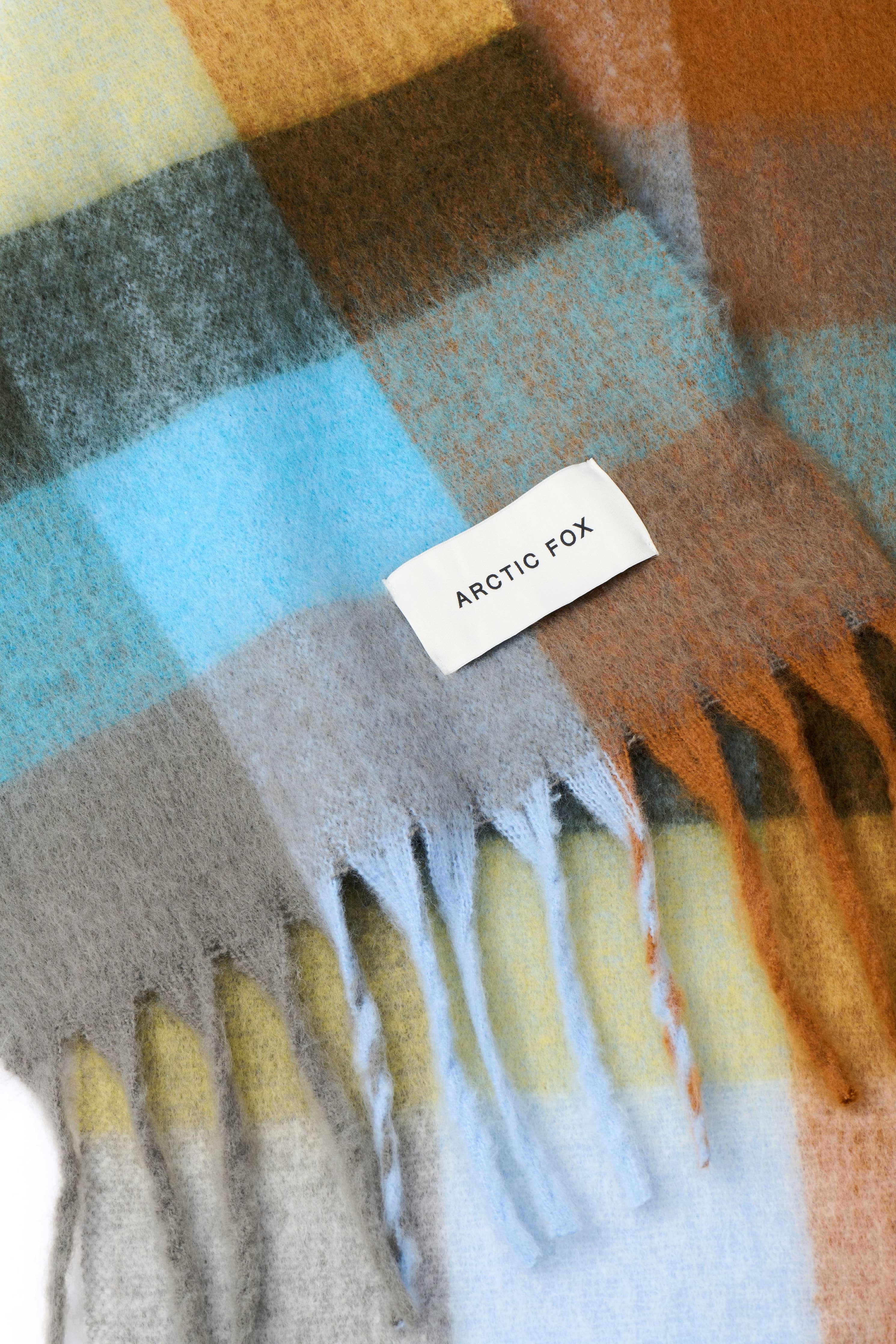 The Reykjavik Scarf - 100% Recycled - Blue/Orange - AW25