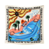 Medium scarf TAKE ME TO THE SEA