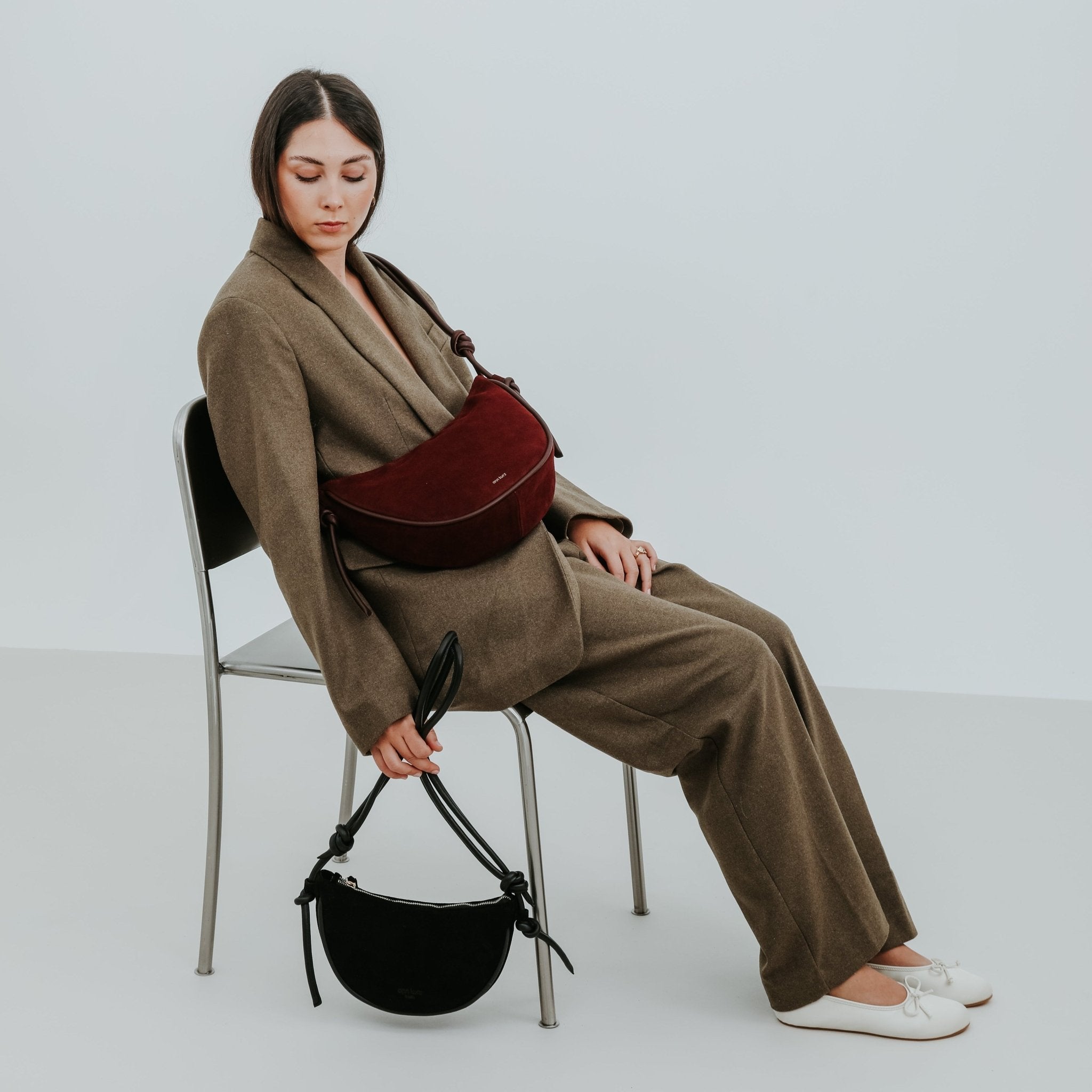 Half Moon - Suede Mocha