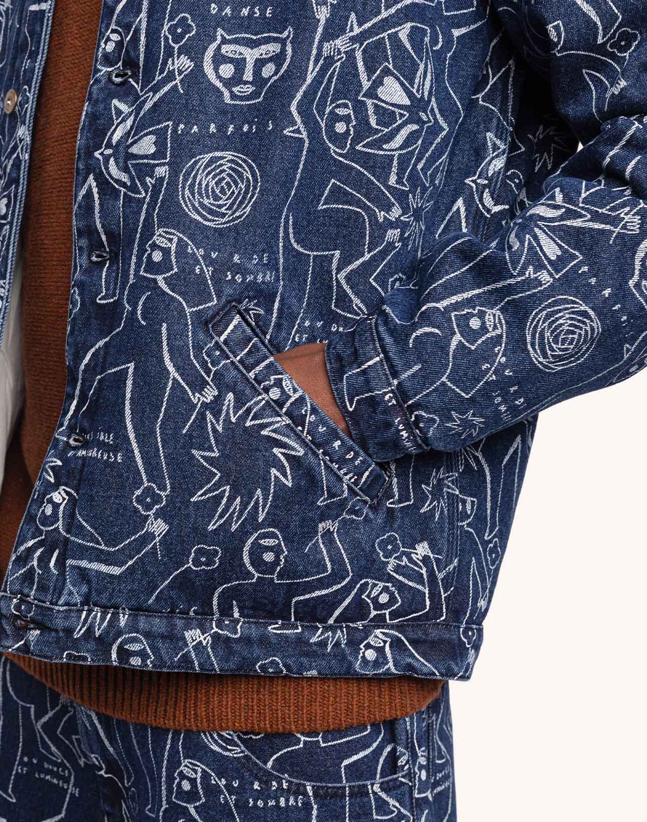 Veste Akka Life Dance Denim Bleu