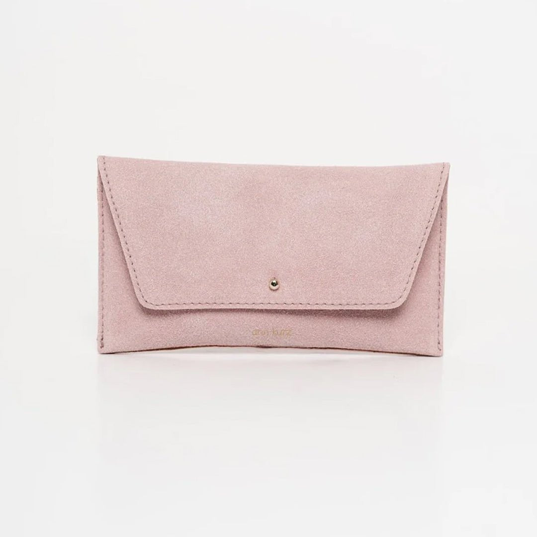 Mini Envelope  - Recycled Suede Rosa