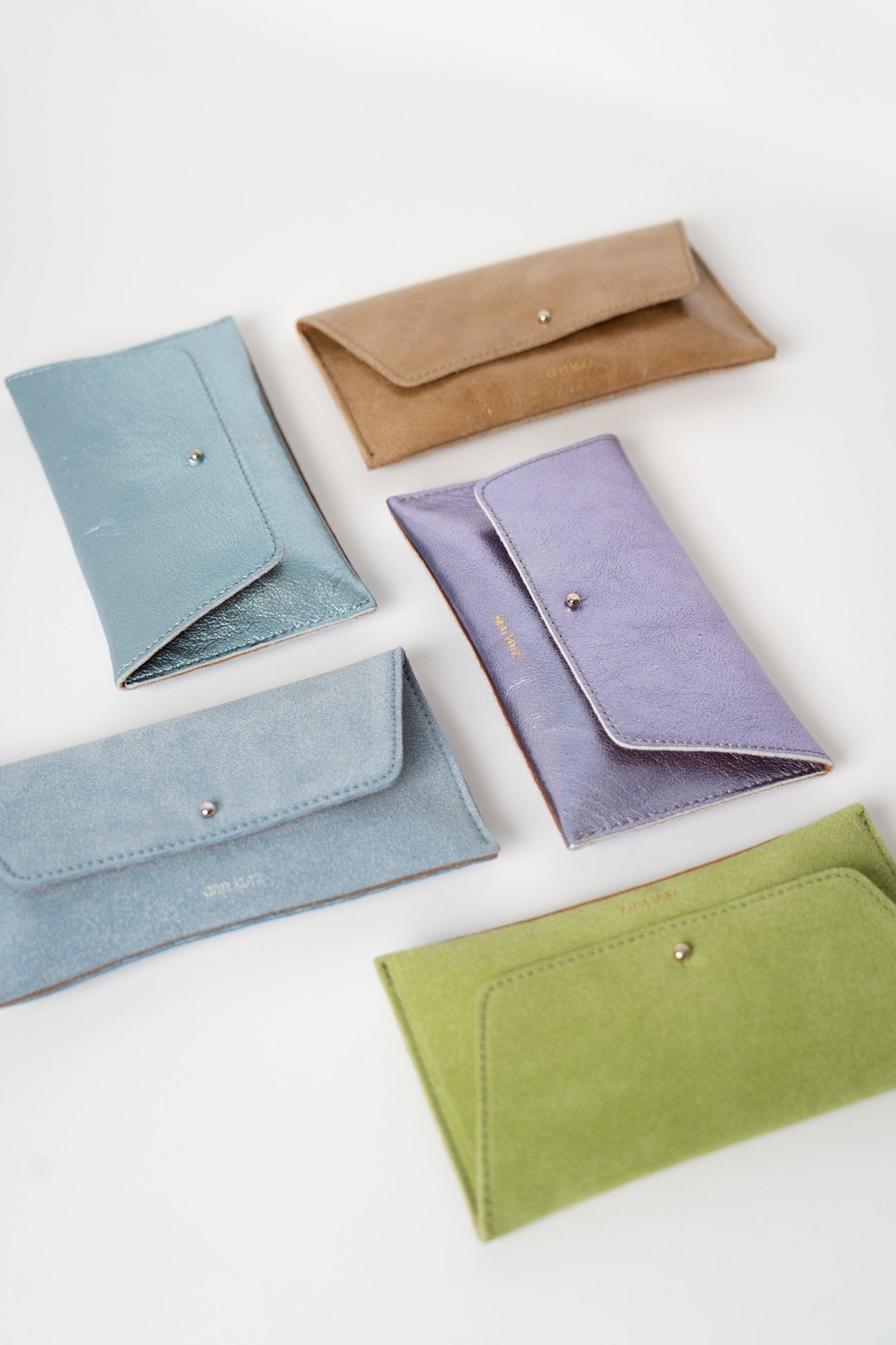 Mini Envelope  - Recycled Suede Rosa