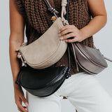 Mini Half Moon - Nappa Black