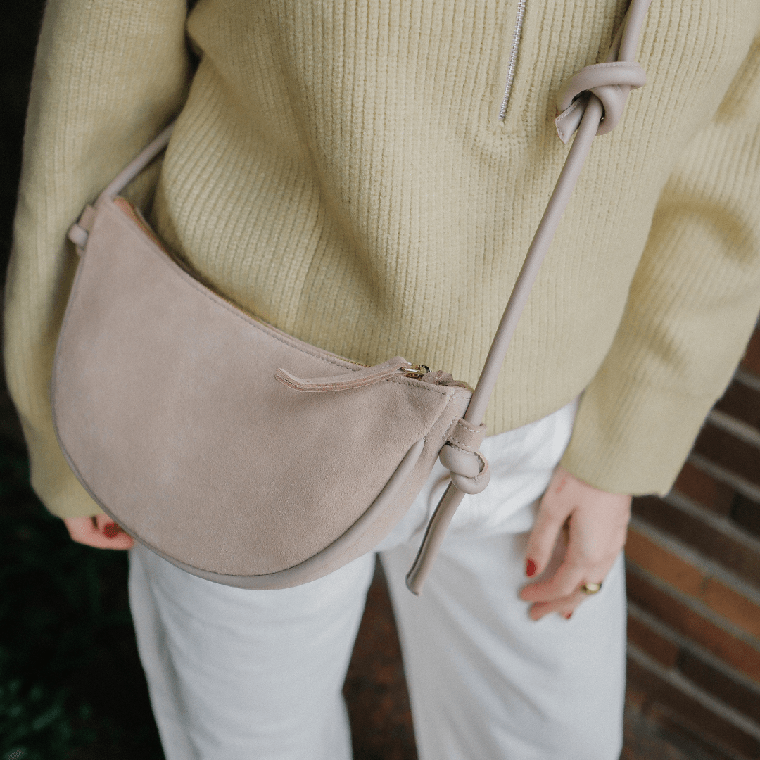 Mini Half Moon - Suede Mocha