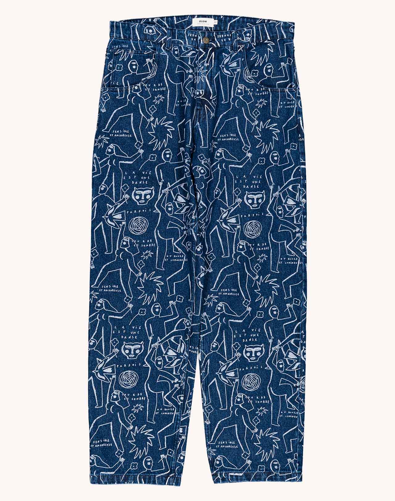 Pantalon Costa Life Dance Denim Bleu