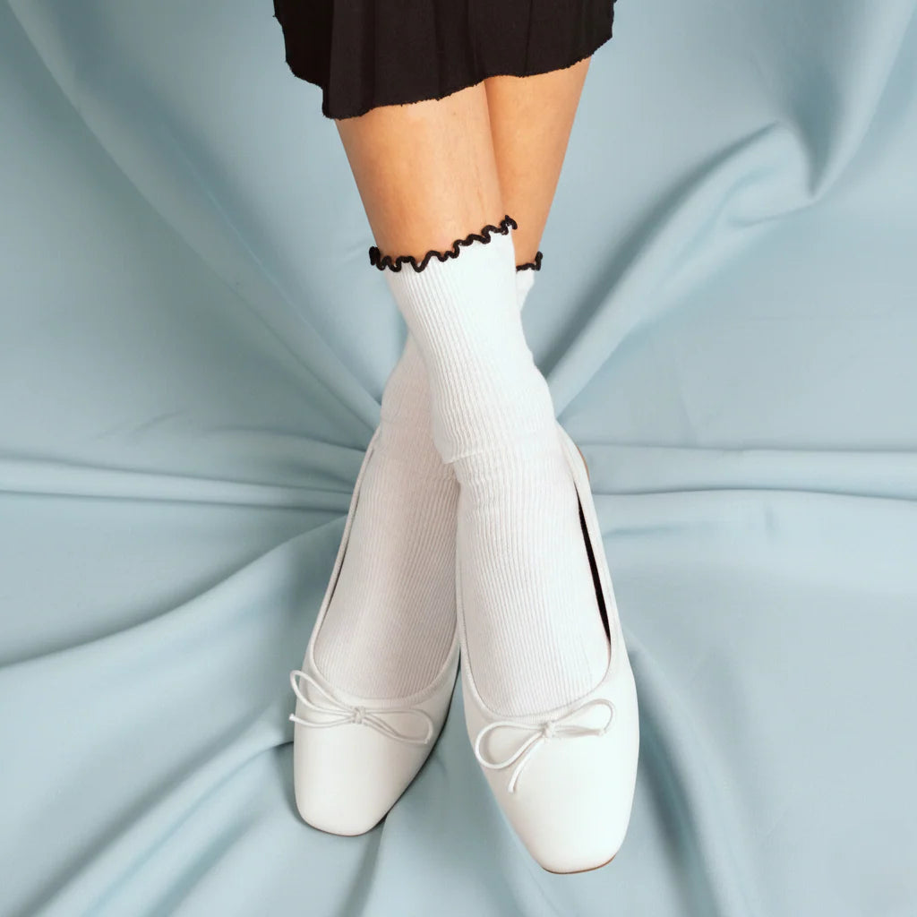 Organic Cotton Socks with Ruffles