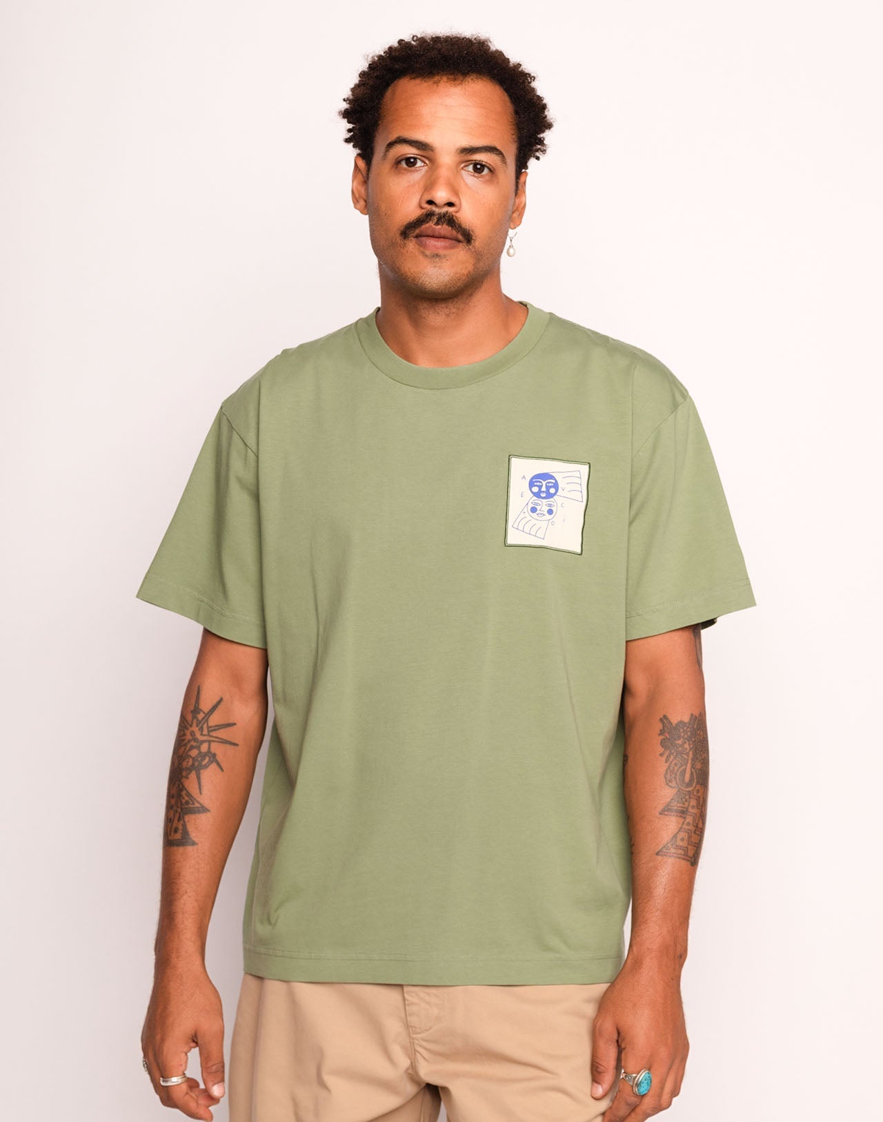 T-Shirt Avec Toi Vert Sauge