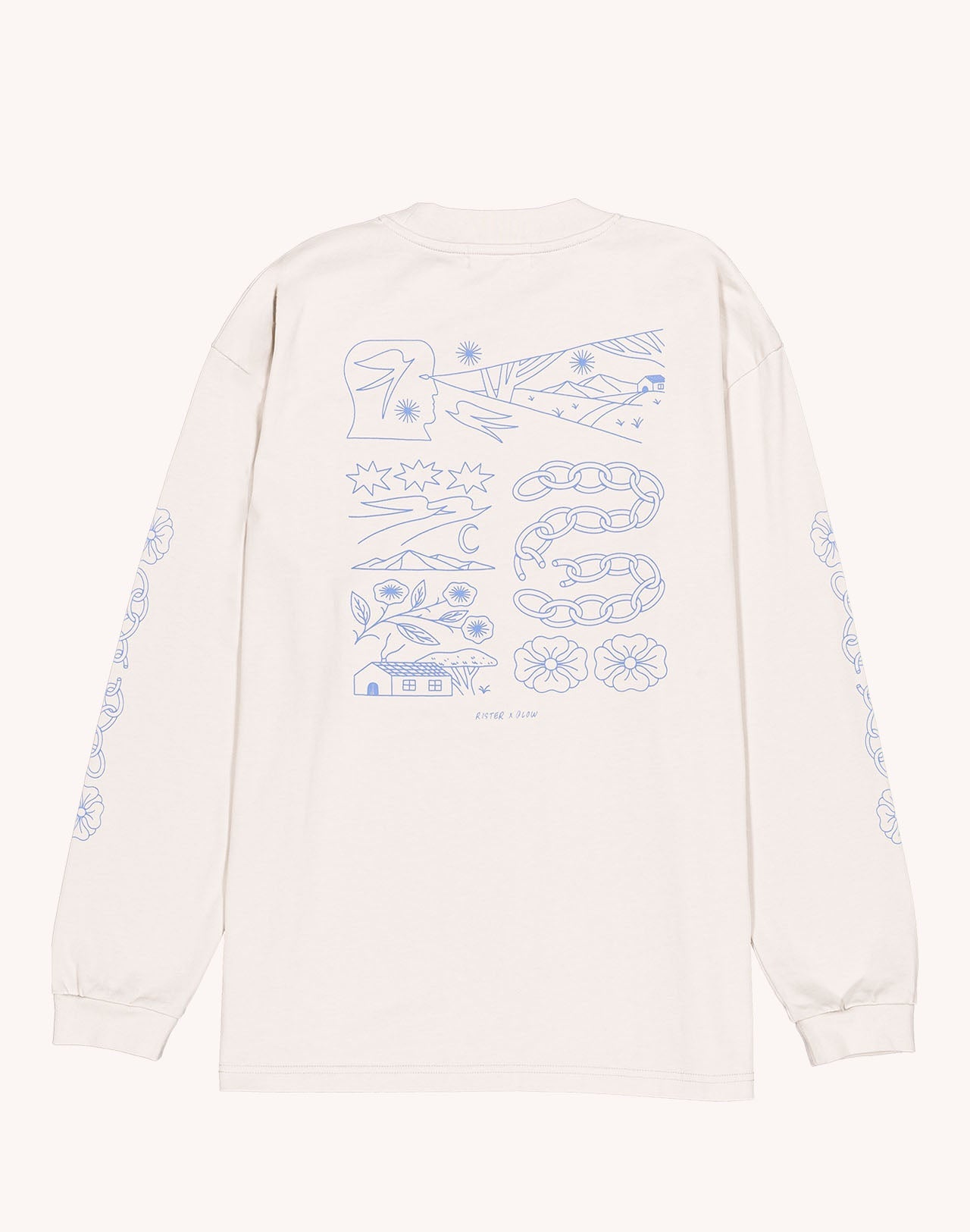 T-Shirt Manches longues Awake Gris Perle