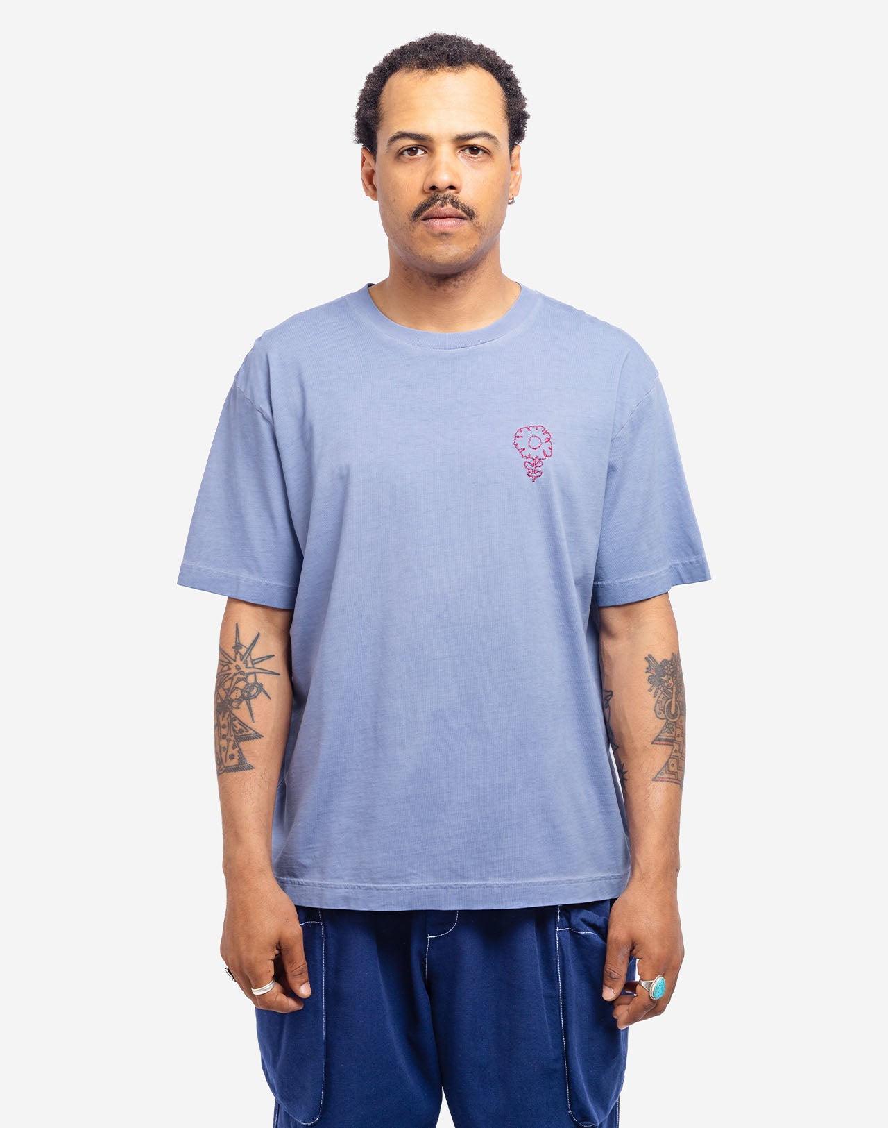 T-shirt zure blue Carmina
